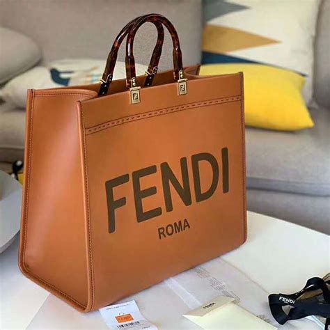 brown leather fendi suitcase|fendi leather handbags.